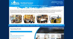 Desktop Screenshot of mostblessedsacramentschool.com